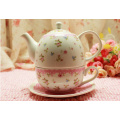 Haonai wholesale elegant ceramic tea pot custom milk pot milk cup set sugar pot set with custom design